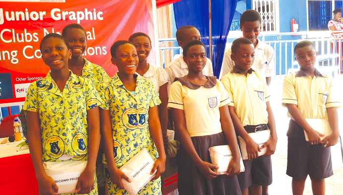  Contestants of the spelling competition in a group photograph. Pictures: LYDIA ESSEL-MENSAH